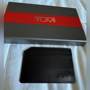 Tumi slim card case in black